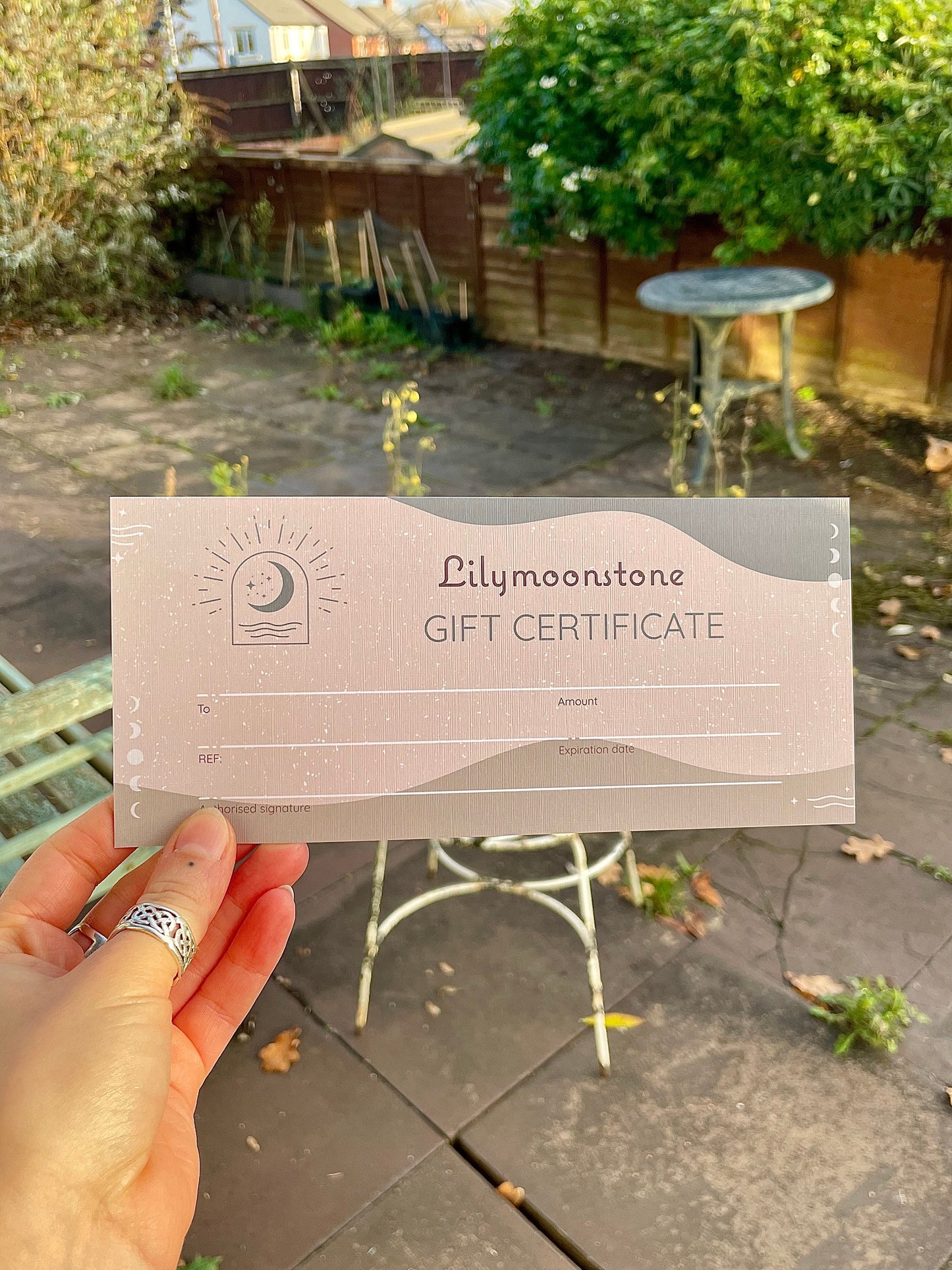 Jewellery Gift Voucher - Lilymoonstone, Gift ideas for her, Coupon certificate