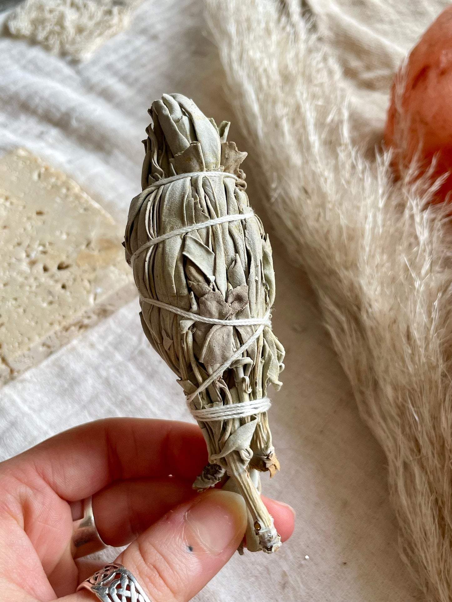 White sage, Cleansing smudge stick, Healing therapy, self love bundle