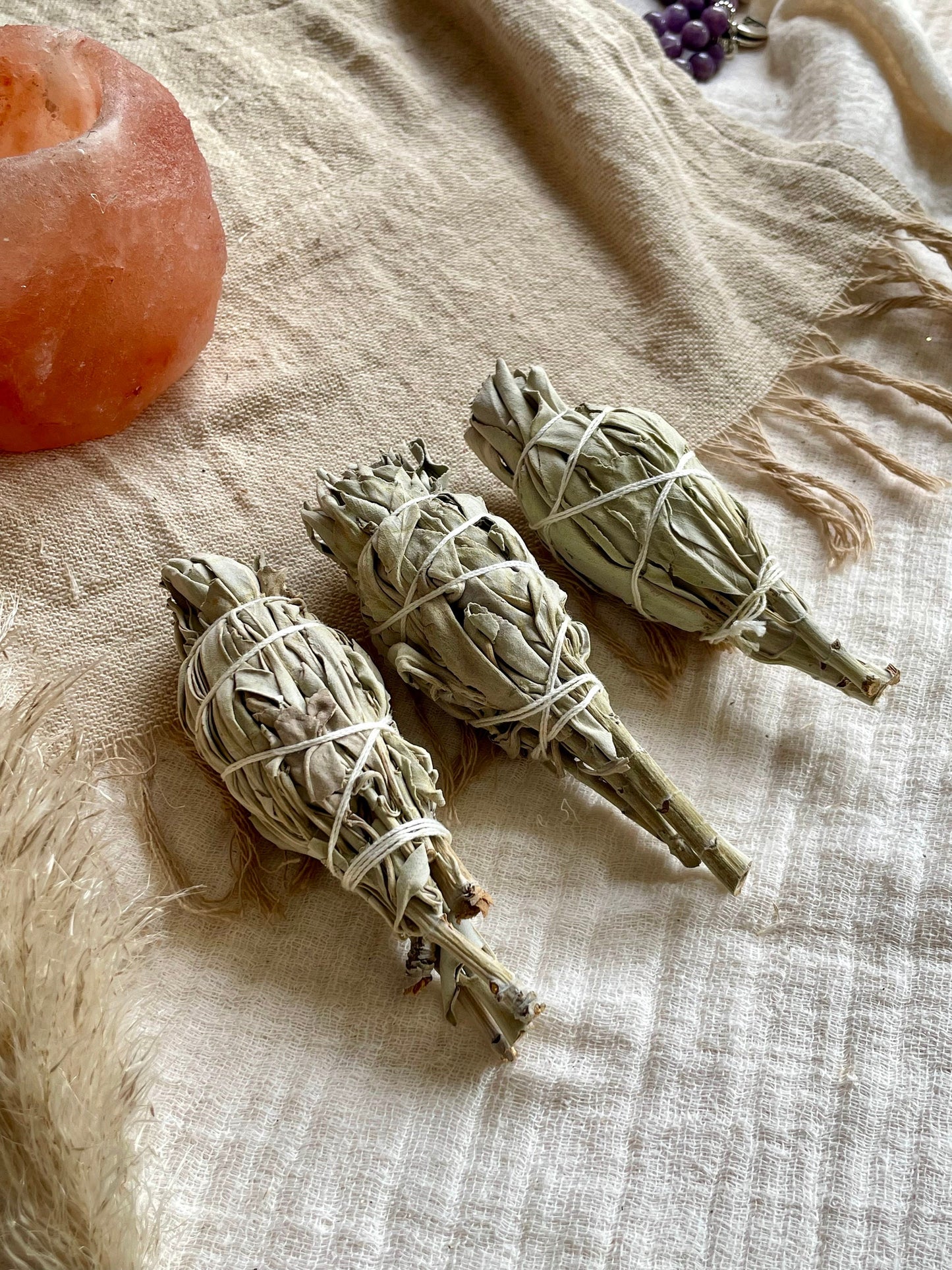White sage, Cleansing smudge stick, Healing therapy, self love bundle