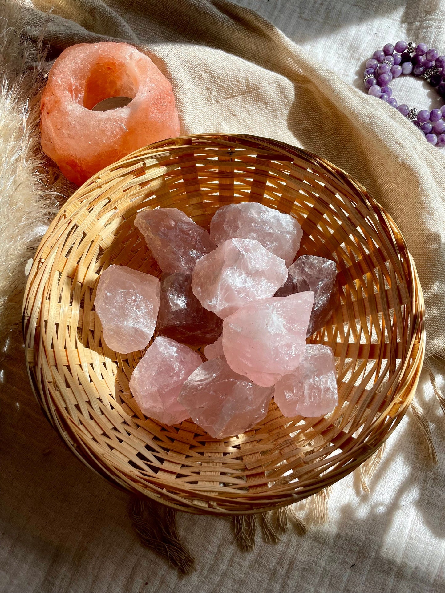 Rose Quartz chunk, Healing crystals, Raw Quartz, Love and Passion