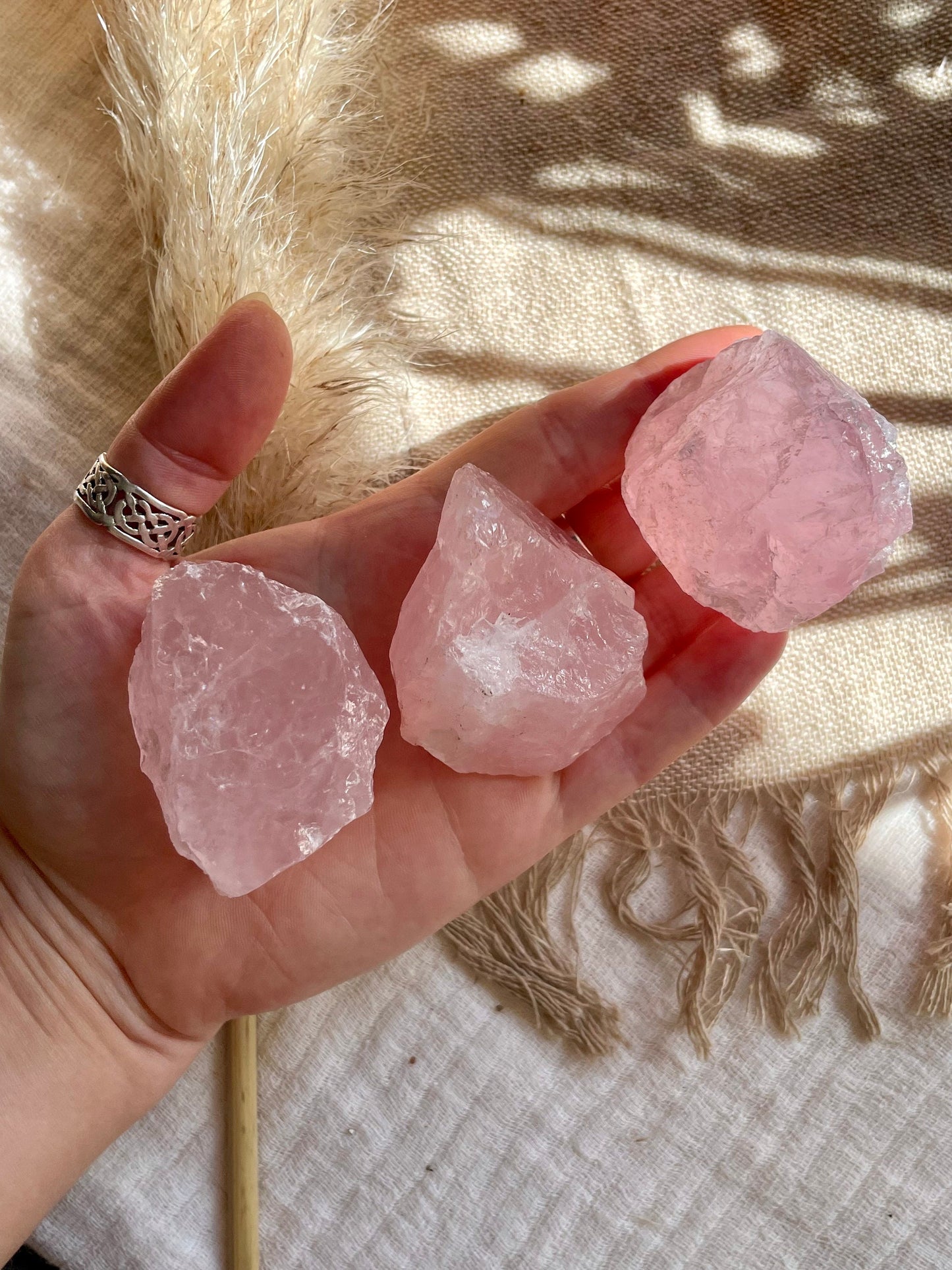 Rose Quartz chunk, Healing crystals, Raw Quartz, Love and Passion