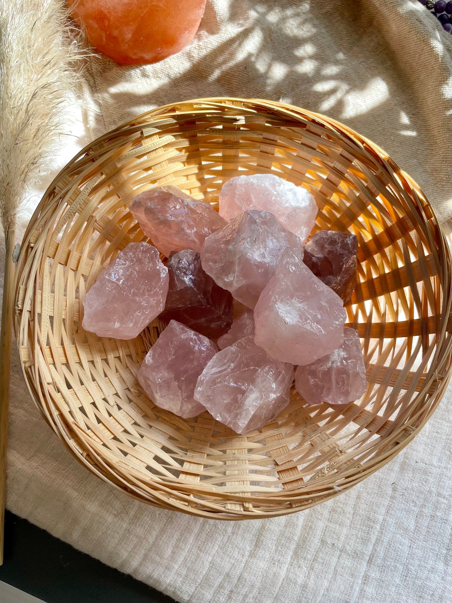Rose Quartz chunk, Healing crystals, Raw Quartz, Love and Passion