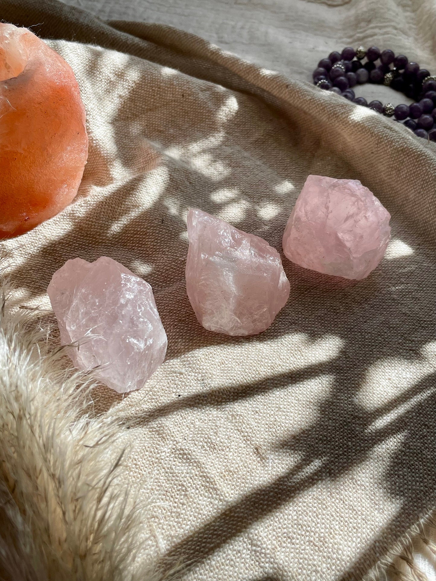 Rose Quartz chunk, Healing crystals, Raw Quartz, Love and Passion