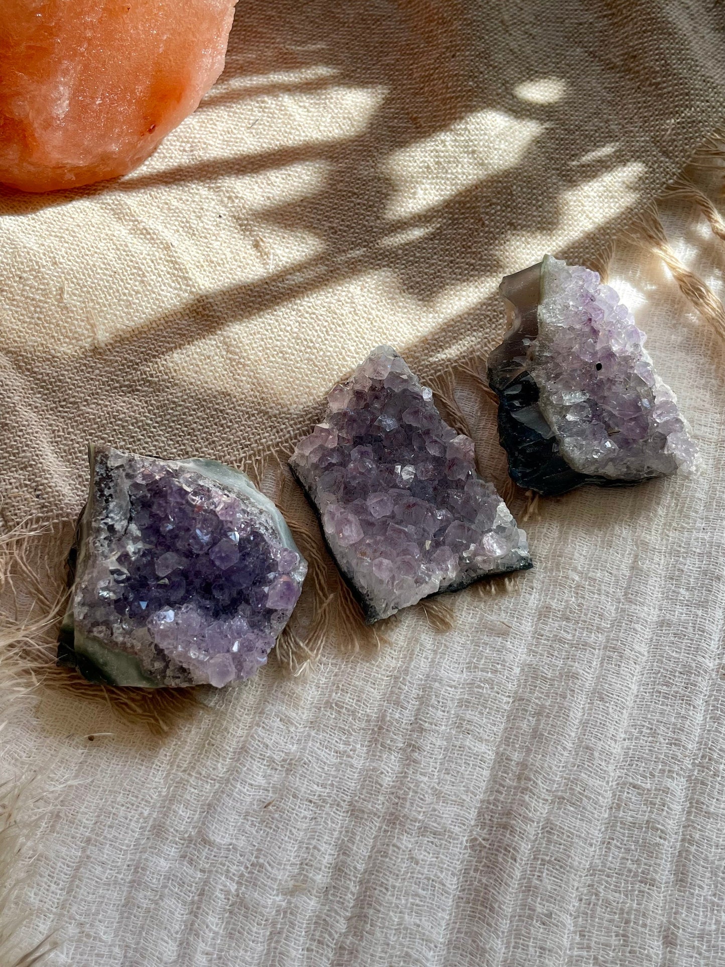 Amethyst cluster chunk, Healing crystals, Raw Quartz, self love bundle