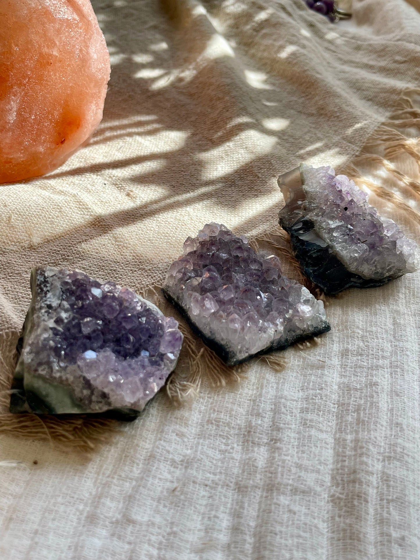 Amethyst cluster chunk, Healing crystals, Raw Quartz, self love bundle