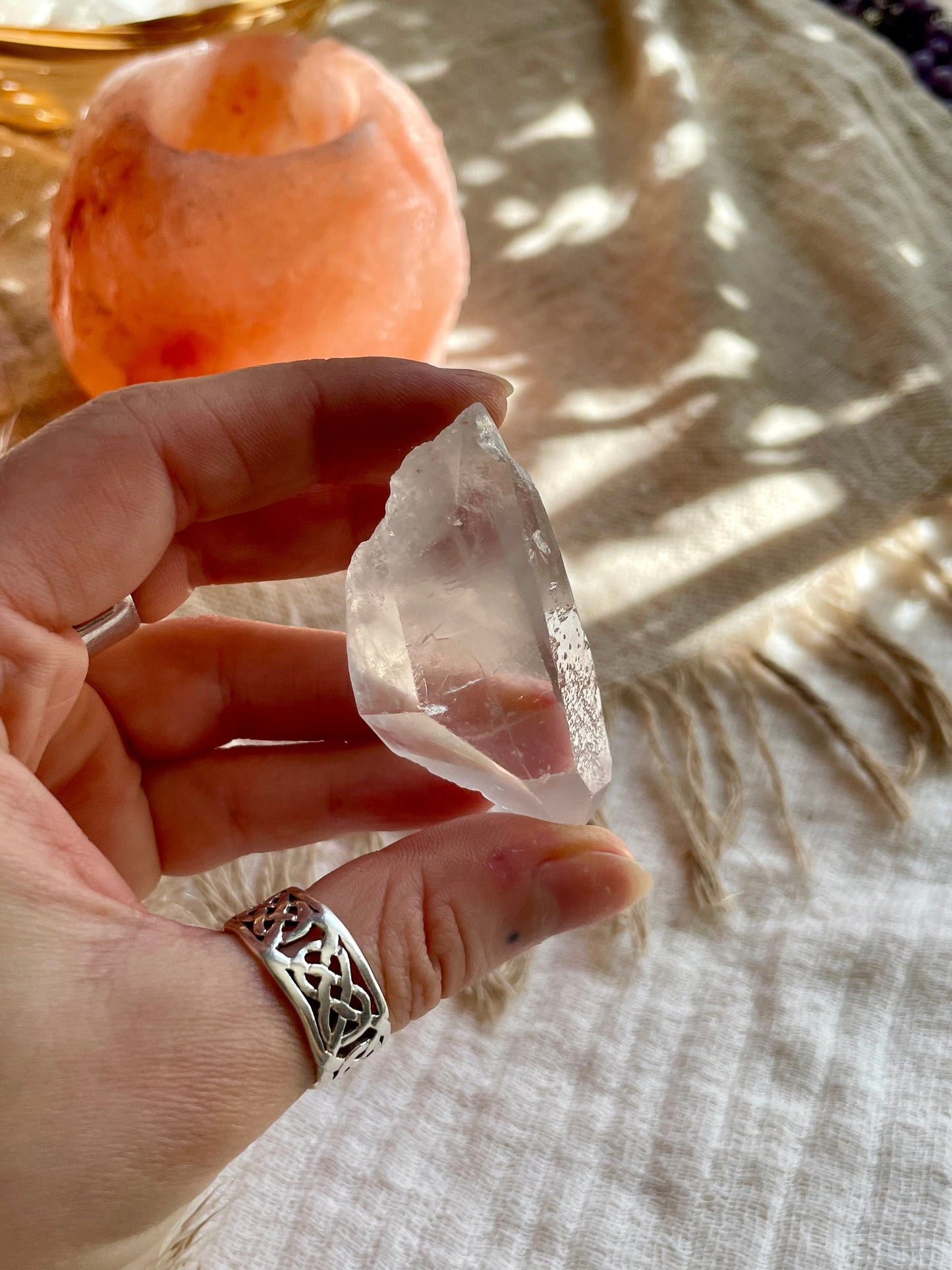 Clear Quartz chunk, Healing crystals, Raw Quartz, self love bundle