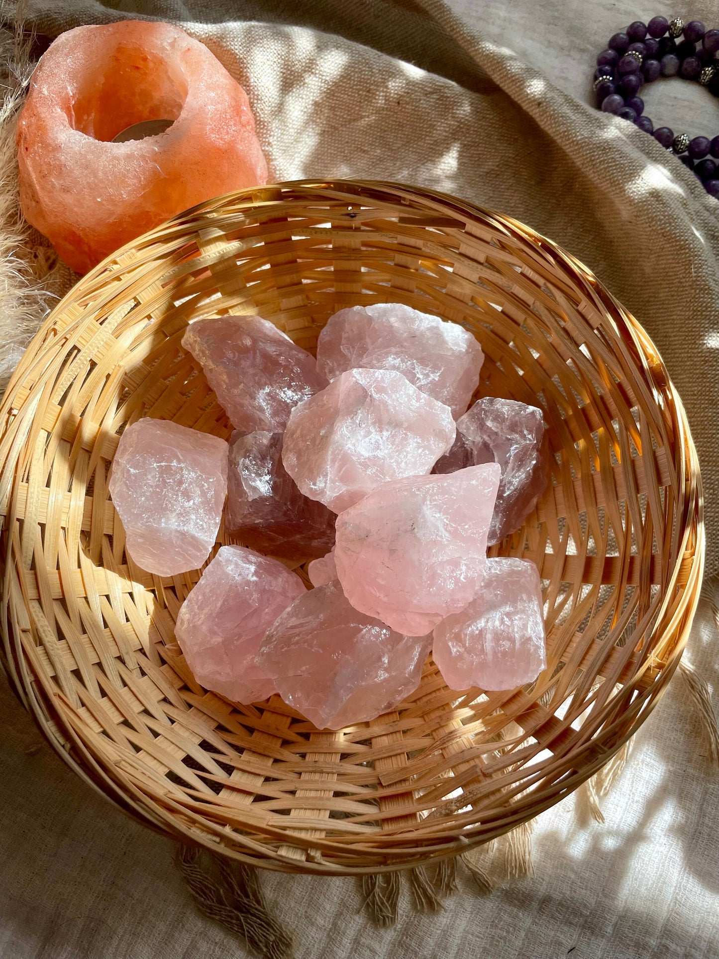 Rose Quartz chunk, Healing crystals, Raw Quartz, Love and Passion