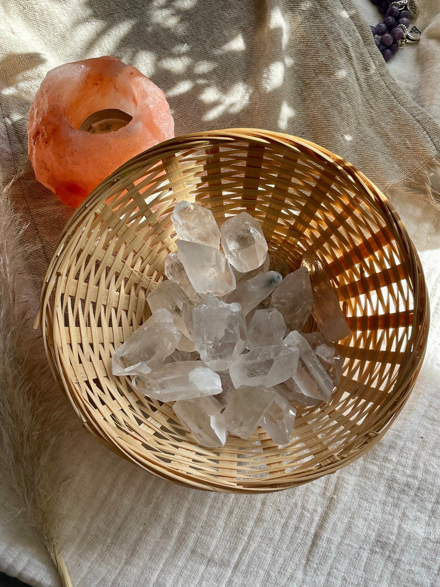 Clear Quartz chunk, Healing crystals, Raw Quartz, self love bundle