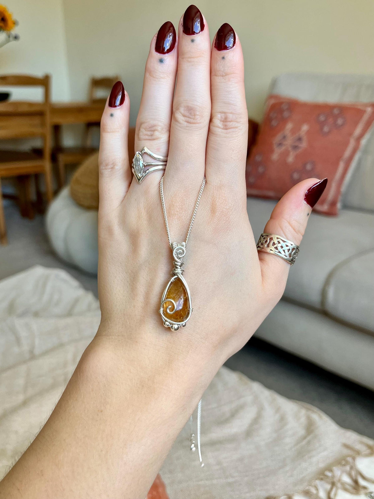 Citrine Pendant Necklace