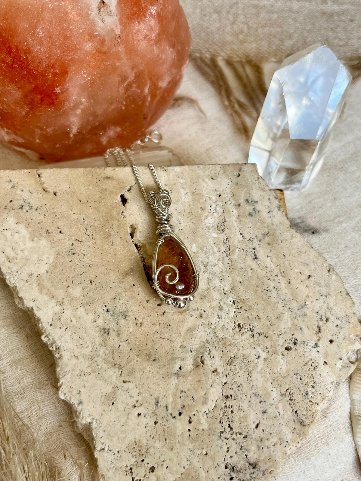 Citrine Pendant Necklace