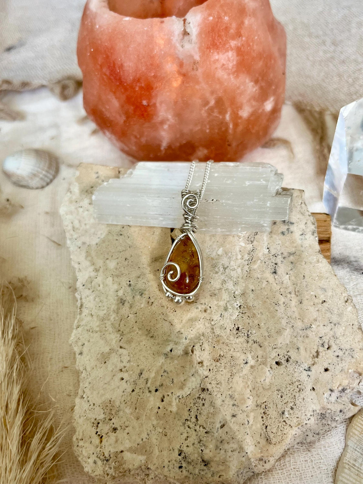 Citrine Pendant Necklace