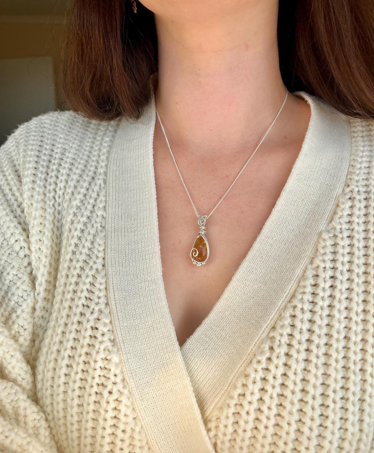 Citrine Pendant Necklace