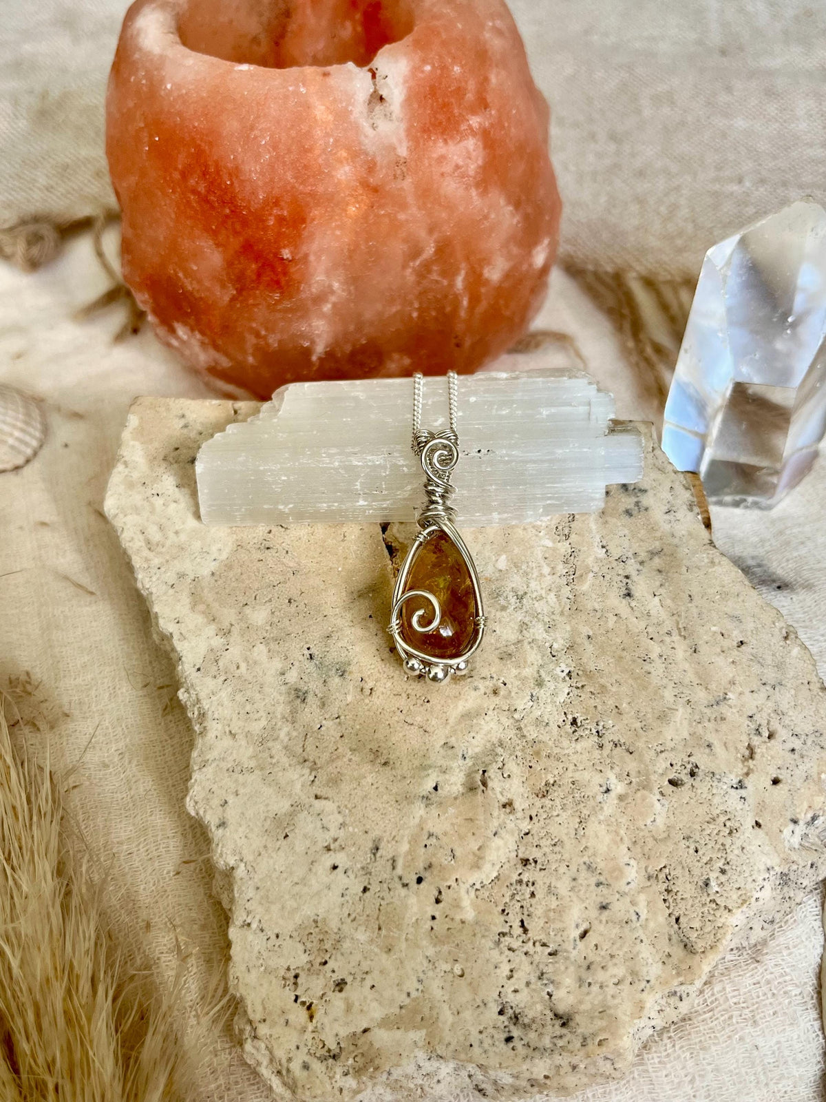 Citrine Pendant Necklace